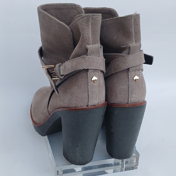 Kate Spade Gray Heeled Boots with Suede Finish Size 6m Great Condition - Picture 5 of 7